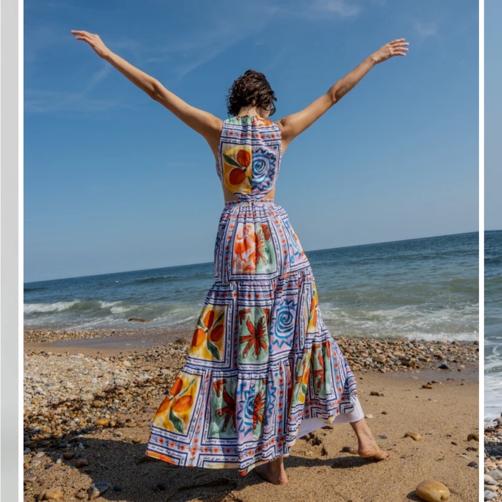 Lingua Franca Marcia Anthropologie NWT 
Sleeveless A-Line Maxi Dress size 6. - Picture 13 of 16